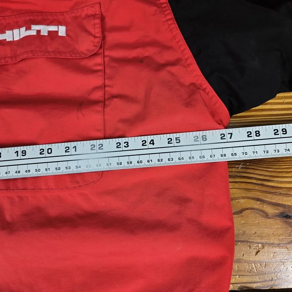 HILTI Women's 4XL water proof Soft Shell Full Zip Coat Jacket Red Tools Pockets